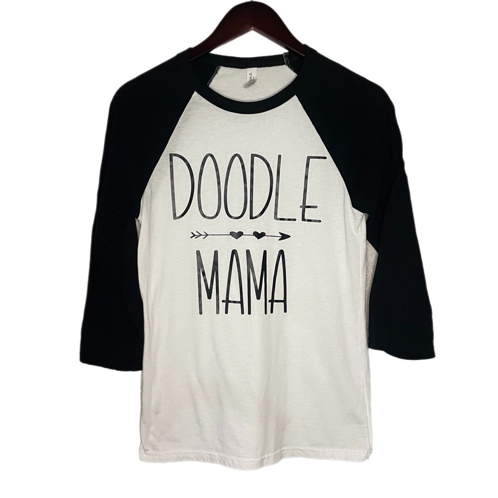 Doodle Mama Baseball Tee Womens Size Small